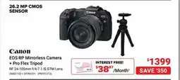 Visions Electronics CANON EOS RP Mirrorless Camera + Pro Flex Tripod RF 24-105mm f/4-7.1 IS STM Lens offer