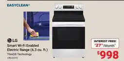 Visions Electronics LG Smart Wi-Fi Enabled Electric Range (6.3 cu. ft.) ThinQ Technology offer
