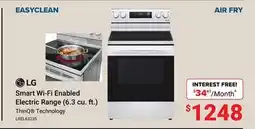 Visions Electronics LG Smart Wi-Fi Enabled Electric Range (6.3 cu. ft.) offer