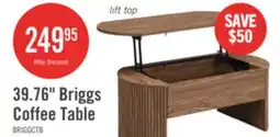 The Brick Briggs 39.76 Lift Top Coffee Table with Storage - Brown offer