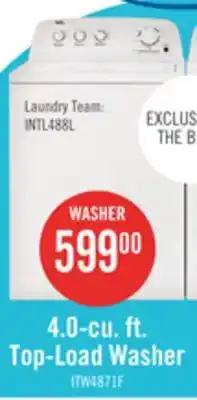 The Brick Inglis 4.0 Cu. Ft. Top-Load Washer - White - ITW4871FW offer