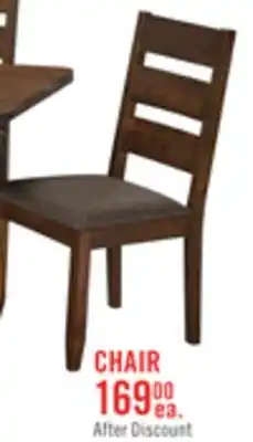 The Brick Plum Dining Chair with Polyester Fabric, Wood, Ladder-Back - Nutmeg Brown offer