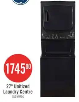 The Brick GE Unitized Electric Spacemaker 4.4 Cu.Ft. Washer and 5.9 Cu.Ft Dryer – GUD37ESMMDG offer