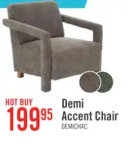 The Brick Demi 30 Linen-Look Accent Chair - Brown offer