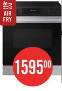 The Brick Samsung 6.3 Cu. Ft. Smart Electric Slide In Range with Air Fry - Stainless Steel - NSE6DG8300SRAC offer