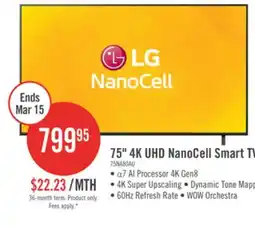 The Brick LG 75 NANO80 LED 4K UHD Smart webOS TV (75NANO80AUA.ACC) - 2025 Model offer