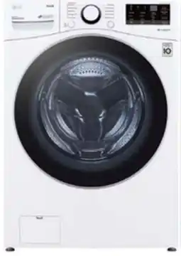 The Brick LG 5.2 Cu. Ft. Smart Front-Load High-Efficiency Steam Washer - White - Stackable - WM3600HWA offer