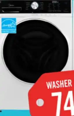 The Brick Midea 5.2 Cu. Ft. Front-Load High-Efficiency Washer - White - Stackable - MLH52N4AWW offer