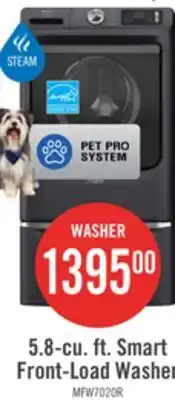 The Brick Maytag 5.8 Cu. Ft. Pet Pro Smart Front-Load Washer - Midnight Steel - MFW7020RF offer