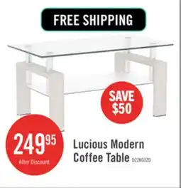 The Brick Lucius Modern Geometric Design Tempered Glass Coffee Tablewith Metal Frame and Clear Glass,White offer