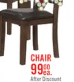 The Brick Talia Dining Chair with Vegan-Leather Fabric, Cross-Back - Brown offer