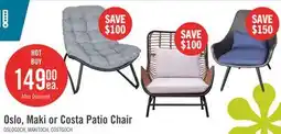 The Brick Maki Outdoor Patio Chair - Hand-Woven Resin Wicker, UV & Weather Resistant - Natural offer