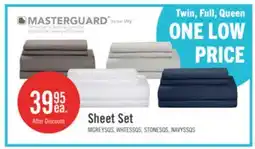 The Brick Masterguard Ultra Advanced 4-Piece Queen Sheet Set - Grey offer