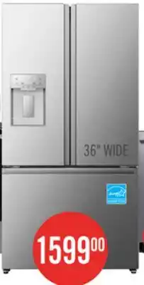 The Brick Hisense 36 22.4 Cu. Ft. French-Door Refrigerator - Stainless Steel - RF225C3CSEI offer
