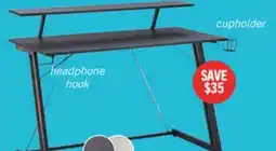 The Brick Sparta Gaming Desk - Black offer