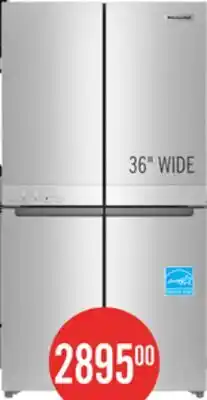 The Brick KitchenAid 36 19.4 Cu. Ft. French-Door Refrigerator - Stainless Steel - KRQC506MPS offer
