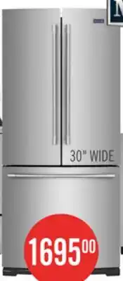 The Brick Maytag 30 19.6 Cu. Ft. French-Door Refrigerator - Fingerprint Resistant Stainless Steel offer