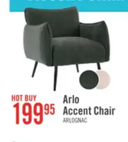 The Brick Arlo 29.5 Linen-Look Fabric Accent Chair – Green offer
