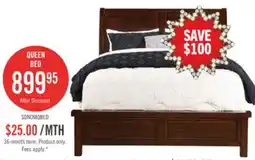 The Brick Sonoma Panel Bed with Headboard & Frame, Mango Brown - Queen Size offer