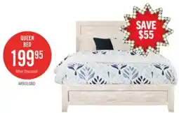 The Brick Arbor Panel Bed, Driftwood White - Queen Size offer