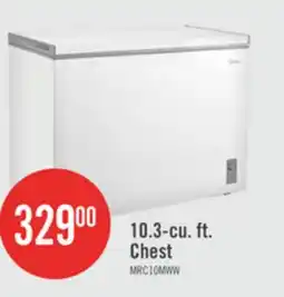 The Brick Midea 10.3 Cu. Ft. Convertible Chest Refrigerator-Freezer-MRC10M4CWW offer
