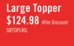 The Brick Large Memory Foam Sofa Bed Topper with Removable Zippered Cover offer