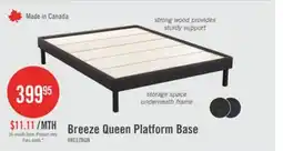 The Brick Breeze Queen Platform Base - Dark Grey offer