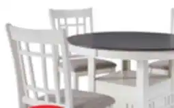 The Brick Dena 5pc Counter-Height Dining Set with Table & 4 Chairs, 42-60W Extension, Round - Oak Brown offer