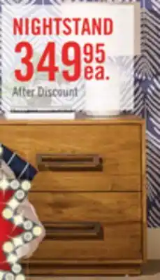 The Brick Scott Living Henri Bedside 2-Drawer Nightstand with USB Ports, 26W x 26H, Wood - Brown offer