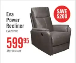 The Brick Eva 29.5 Faux Suede Power Reclining Chair - Dark Grey offer