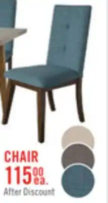 The Brick Chelsea Dining Chair with Linen-Look Fabric - Aqua Blue offer