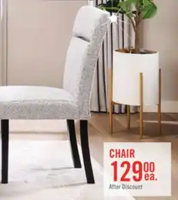 The Brick Libra Dining Chair with Polyester Fabric, - Grey offer