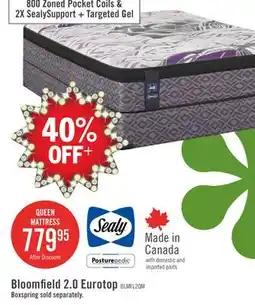 The Brick Sealy Posturepedic Bloomfield 2.0 Eurotop Queen Mattress offer