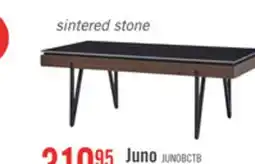 The Brick Juno 48 Modern Coffee Table with Sintered Stone Top - Black offer