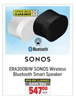 2001 Audio Video ERA300B/W SONOS Wireless Bluetooth Smart Speaker offer
