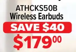 2001 Audio Video ATHCKS50B Wireless Earbuds offer