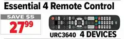 2001 Audio Video URC3640 Essential 4 Remote Control offer