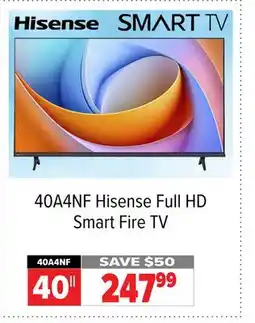 2001 Audio Video Hisense 40A4NF - 40 HD FHD VIDAA TV offer