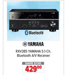 2001 Audio Video RXV385 YAMAHA 5.1-Ch. Bluetooth A/V Receiver offer