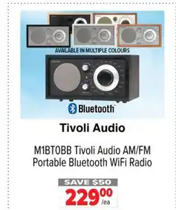 2001 Audio Video M1BT0BB Tivoli Audio AM/FM Portable Bluetooth WiFi Radio 229 offer