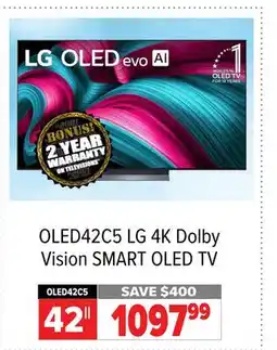 2001 Audio Video OLED42C5 42 LG 4K Dolby Vision SMART OLED TV offer