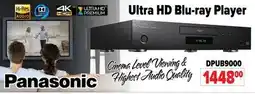 2001 Audio Video DPUB9000 Panasonic ULTRA HD PREMIUM BLU-RAY PLAYER offer