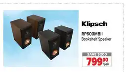 2001 Audio Video RP600MBII Klipsch Bookshelf Speaker/pair offer