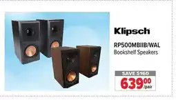 2001 Audio Video RP500MBIIB/WAL Klipsch Bookshelf Speakers offer