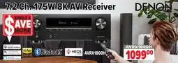 2001 Audio Video DENON 7.2 Ch. 175W 8K AV Receiver offer