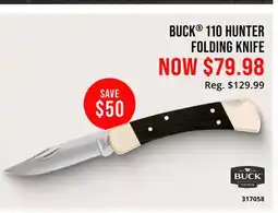 Cabela's BUCK 110 HUNTER FOLDING KNIFE offer