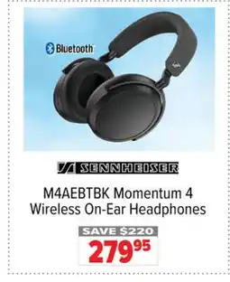 2001 Audio Video M4AEBTBK SENNHEISER Momentum 4 Wireless On-Ear Headphones offer