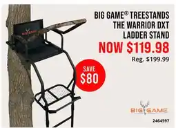 Cabela's BIG GAME TREESTANDS THE WARRIOR DXT LADDER STAND offer