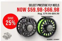 Cabela's SELECT PRESTIGE FLY REELS offer
