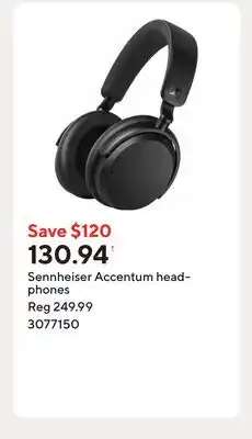 Staples Sennheiser Accentum headphones offer